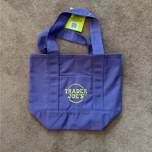 Trader Joe's Purple Tote Bag
